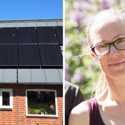 Amanda Bergknut ser solcellerna som en investering i framtiden