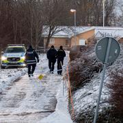 Polisavspärrningar i samband med händelsen, 7 januari.