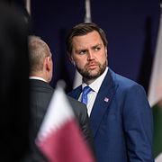JD Vance under gårdagens samtal. 