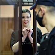 Maria Kolesnikova i belarusiskt fängelse 2021.