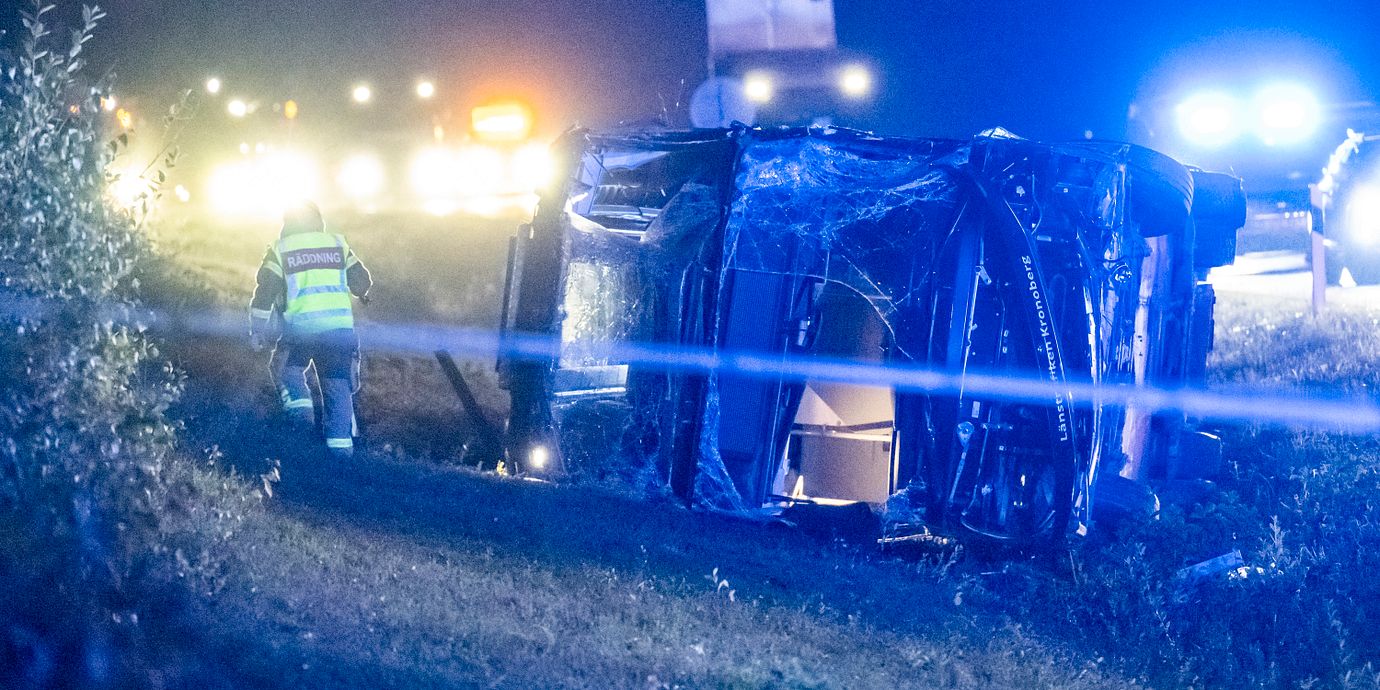 Olyckan skedde mellan Alvesta och Växjö.