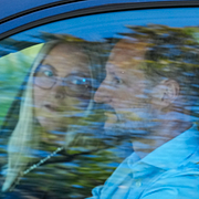 Kronprins Haakon och hans fru Mette-Marit när de anlände till sjukhuset/ Norges statsminister Jonas Gahr Støre