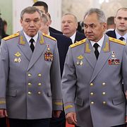 Gerasimov till vänster.  Mikhail Metzel / AP