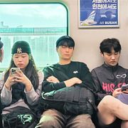 Tunnelbanetåg i Seoul, 2024.