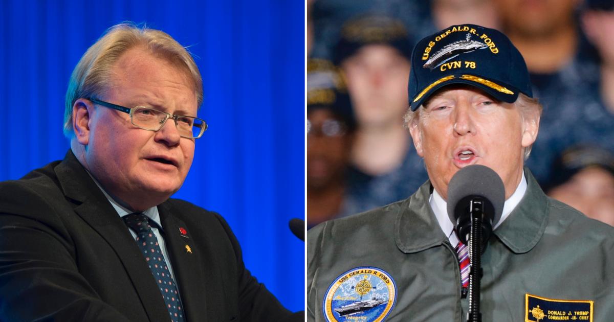 Hultqvist: Trump påverkar inte Sveriges band till Nato