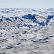 Arkivbild på Grönland och Donald Trump.