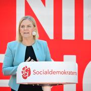 Magdalena Andersson, partiledare för Socialdemokraterna.