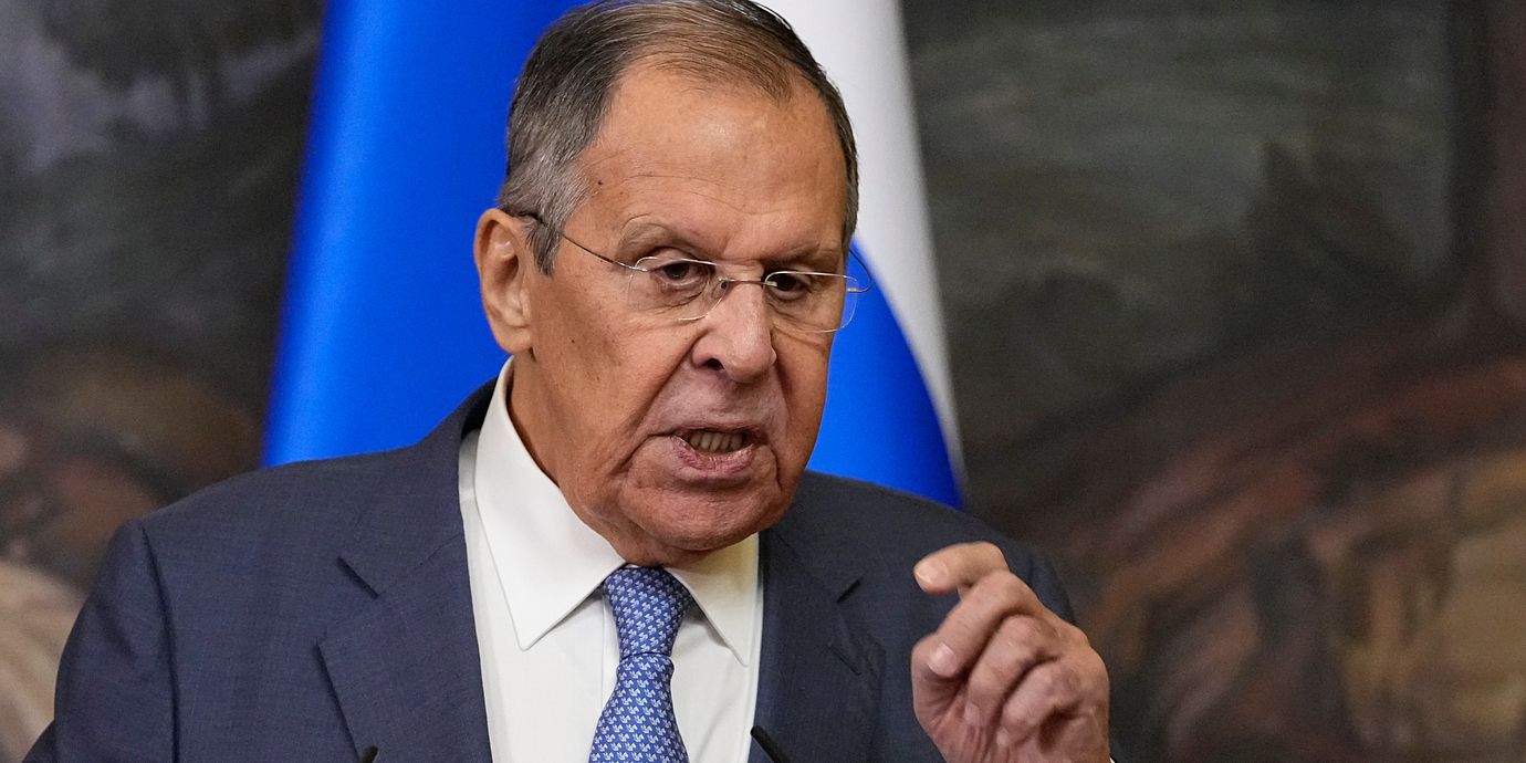 Ryske utrikesministern Sergej Lavrov.