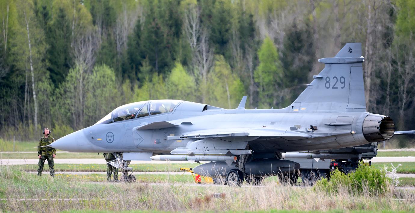 Saabs stridsflygplan Jas Gripen.