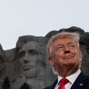 Donald Trump vid Mount Rushmore