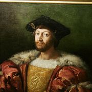 Konstnären Rafael och två varianter av hans berömda tavla.