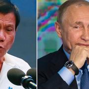 Rodrigo Duterte och Vladimir Putin.