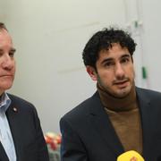 Statsminister Stefan Löfven och civilminister Ardalan Shekarabi (S). Arkivbild. 