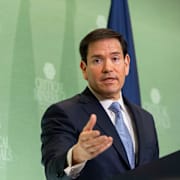 Utrikesminister Marco Rubio är chef för utrikesdepartementet. 