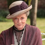 Maggie Smith som spelar Countess Grantham i serien.