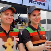 Burger King-restaurang i S:t Petersburg. 