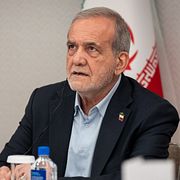 Irans president Masoud Pezeshkian.