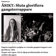 Illustrationsbild, rapkonsert/den omdiskuterade debattartikeln i Bulletin.