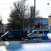 Polispådrag inför en fotbollsmatch i Göteborg.