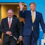 Steve Scalise och Donald Trump.