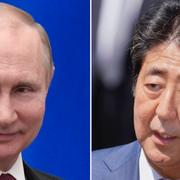 Vladimir Putin och Shnizo Abe. 