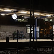 Rönninge station där kvinnan försvann.