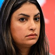 Vänsterpartiets ledare Nooshi Dadgostar.