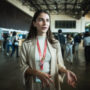 Klimatminister Romina Pourmokhtari/Johan Rockström. 