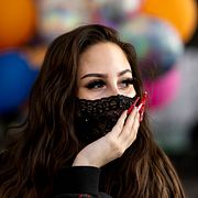 Felicia dagen efter att hon har vunnit Melodifestivalen.