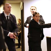 Secret service-agenter efter skjutningen under Vita husets korrespondentgala.
