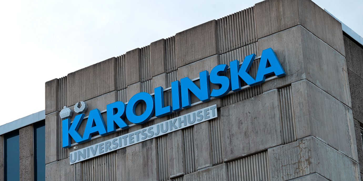 Karolinska Universitetssjukhuset i Huddinge.