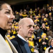 SvFF-topparna Andrea Möllerberg och Fredrik Reinfeldt den 3 december 2024.