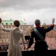 Mary och Frederik i samband med trontillträdet i januari. 