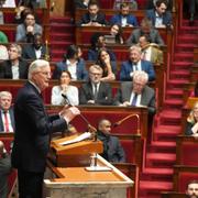 Michel Barnier talade i franska parlamentet på onsdagen. 