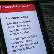 British Airways resenärer möttes av datastrulet i helgen. 