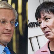 Carl Bildt och Mona Sahlin