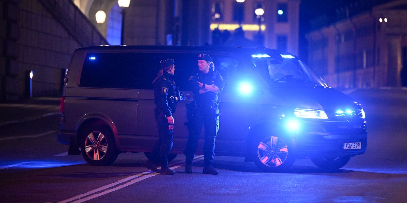 Bild från polisinsatsen.