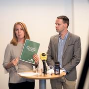 C-duon Annie Lööf och Rikard Nordin.