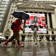 Pinterest börsnoterades i maj 2019. Bilden är från femårsjubileet.