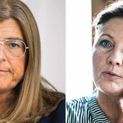 Therese Guovelin på LO och Metalls ordförande Marie Nilsson.