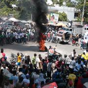 Bild från Port-au-Prince i september.  Odelyn Joseph / AP