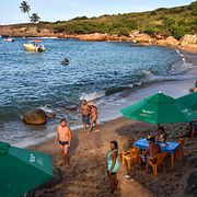 Strand i delstaten Pernambuco. Här har oljan städats upp men man befarar att problemet ska slå mot turistsäsongen.