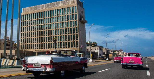 USA:s ambassad i Havanna. Desmond Boylan / TT NYHETSBYRÅN