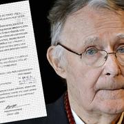 Ingvar Kamprad och det handskrivna testamentet. 