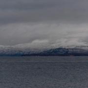 Havet utanför Kirkenes i januari 2022.