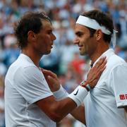 Rafael Nadal och Roger Federer.