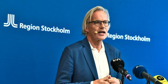 Johan Bratt, tillförordnad hälso- och sjukvårdsdirektör i Region Stockholm. Claudio Bresciani/TT / TT NYHETSBYRÅN