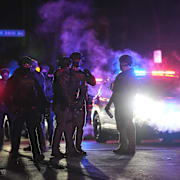 Polisinsats efter skjutningen i Minneapolis, onsdag 14 januari 2026. 