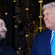 Donald Trump tar emot Volodymyr Zelenskyj på Mar-a-Lago i Florida i december 2025.