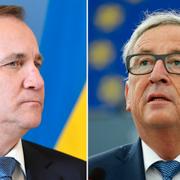 Stefan Löfven och Jean-Claude Juncker.